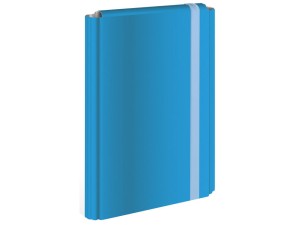 TECZKA Z GUMKĄ TWARDA A4 NIEBIESKA INTERDRUK