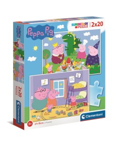 PUZZLE 2X20 EL PEPPA PIG CLEMENTONI 24778