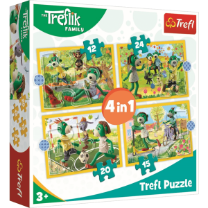 PUZZLE 4W1 EL WSPÓLNE ZABAWY TREFLIKÓW TREFL 34358