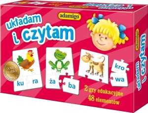 UKŁADAM I CZYTAM UKŁADANKA EDUKACYJNA ADAMIGO 6618