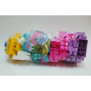 KLOCKI MAXI 99 ELEMENTÓW TĘCZOWY DOMEK DIPLO