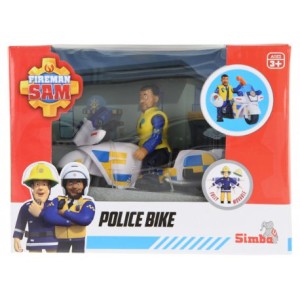 STRAŻAK SAM MOTOR POLICYJNY FIGURKĄ 925 1092 SIMBA