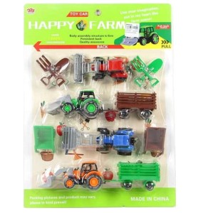 ZESTAW FARMA ROLA WIEŚ TRAKTOR CIĄGNIK KOPARKA