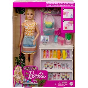 BARBIE LALKA +BAREK SMOOTHIE MATTEL GRN75