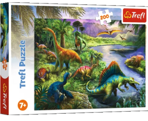 PUZZLE 200 EL DRAPIEŻNE DINOZAURY TREFL 13281