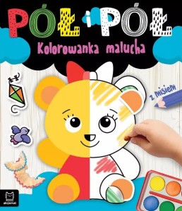 PÓŁ I PÓŁ KOLOROWANKA MALUCHA Z MISIEM AKSJOMAT