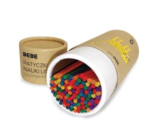 PATYCZKI DREWNIANE DO NAUKI X100 BB KIDS INTERDRUK