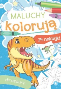 MALUCHY KOLORUJĄ DINOZAURY KOLOROWANKA SKRZAT
