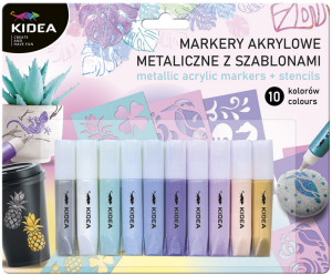 MARKERY AKRYLOWE METALICZNE 10KOL MAM10KSKA KIDEA
