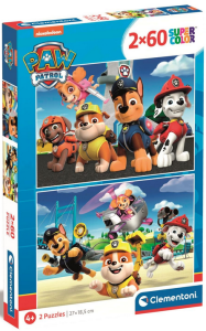 PUZZLE 2X60 PAW PATROL PSI PATROL 21623 CLEMENTONI