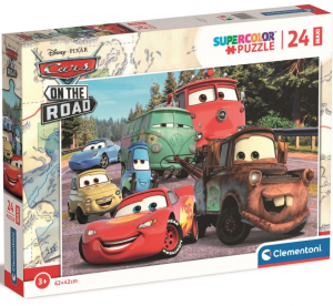 PUZZLE 24 MAXI CARS ON THE ROAD 24239 CLEMENTONI