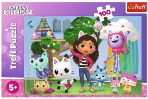 PUZZLE 100 KOCI DOMEK GABI 16464 TREFL