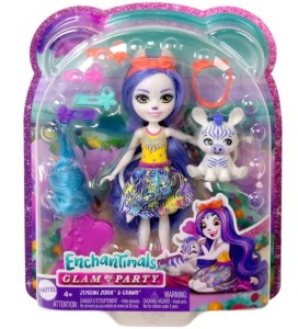 ENCHANTIMALS LALKA Z ZEBRĄ HNV28 MATTEL