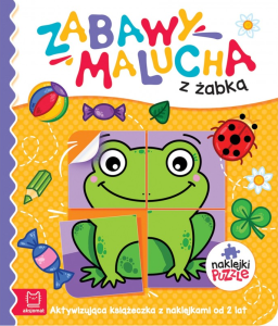 ZABAWY MALUCHA Z ŻABKĄ KSIĄŻECZKA Z NAKLEJKAMI