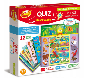 WSZYSTKO O ZWIERZĘTACH QUIZ ELEKTRYCZNY SMILY PLAY SP98277