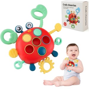 ZABAWKA SENSORYCZNA KRABIK GRYZAK POP IT MONTESSORI