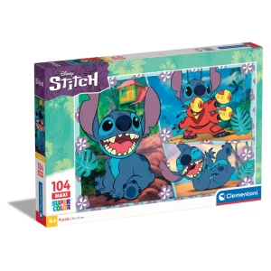 PUZZLE 104 EL MAXI DISNEY STITCH CLEMENTONI 23776