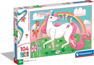 PUZZLE 104 EL I BELIEVE UNICORNS CLEMENTONI 27109