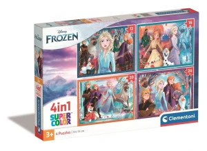 PUZZLE 4W1 FROZEN CLEMENTONI 21518
