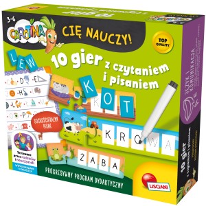 ZESTAW CAROTINA 10 GIER Z CZYTANIEM I PISANIEM LISCIANI PL102839