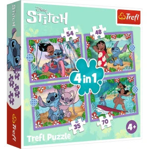 PUZZLE 4W1 DZIEŃ LILO & STITCH TREFL 34633