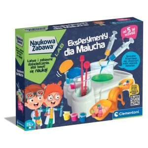 ZESTAW NAUKOWA ZABAWA EKSPERYMENTY DLA MALUCHA CLEMENTONI 50895