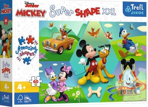 PUZZLE 60 EL Z MIKIM ZAWSZE WESOŁO TREFL 50014