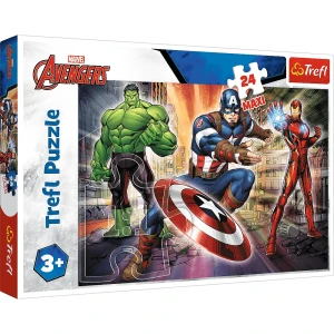 PUZZLE 24 EL MAXI W ŚWIECIE AVANGERSÓW TREFL 14321