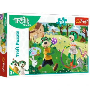 PUZZLE 30 EL AKTYWNY DZIEŃ TREFLIKÓW TREFL 18287
