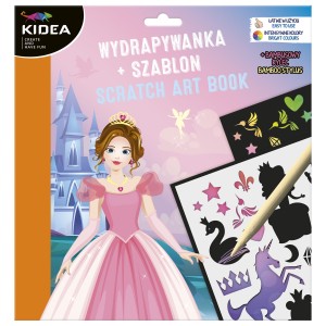 KREATYWNE WYDRAPYWANKI Z SZABLONAMI KSIĘŻNICZKI KIDEA KWSCKA