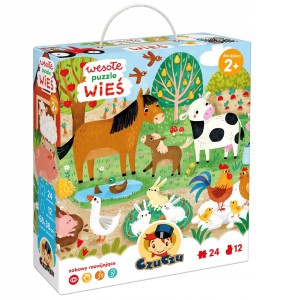 PUZZLE 24 ELEMENTY WESOŁA WIEŚ 493020 CZUCZU
