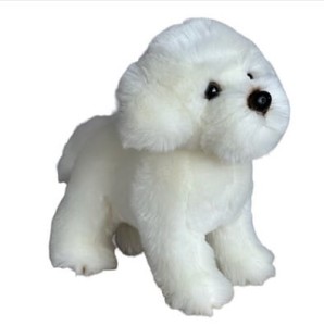 MASKOTKA PIES MALTAŃCZYK STOJĄCY 30CM DUBI TS-30436