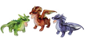 MASKOTKA SMOK 3KOL 42CM SUN DAY S1734