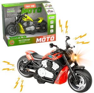 MOTOR ŚWIATŁO DŹWIĘK MOTOCYKL Z DŹWIĘKIEM I ŚWIATŁEM AUTO