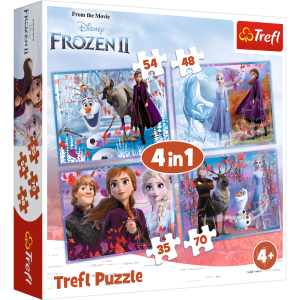 PUZZLE 4W1 EL FROZEN II TREFL 34323