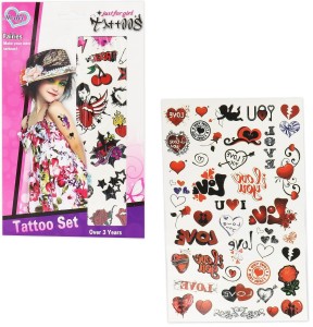 TATUAŻE ZMYWALNE ZESTAW RÓŻNE WZORY NAKLEJKI