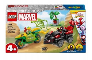 LEGO MARVEL POŚCIG SPINA ZA ELECTRO W DINOPOJEŹDZIE 11198