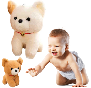 PIESEK PLUSZOWY MASKOTKA 25 CM KOLORY PRZYTULANKA