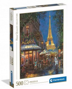 PUZZLE 500 NOC NA WIEŻY EIFFLA 35571 CLEMENTONI