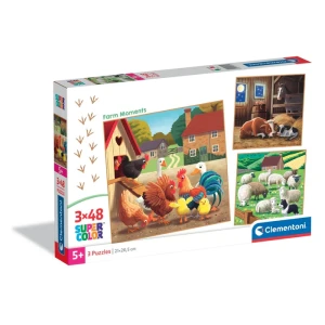 PUZZLE 3X48 FARM MOMENTS 25791 CLEMENTONI