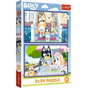 PUZZLE 2X24 EL ZABAWNA BLUEY 34446 TREFL