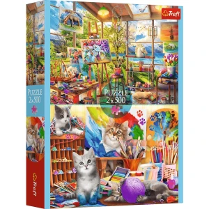 PUZZLE 2X500 SZTUKA MALOWANIA TREFL 37530
