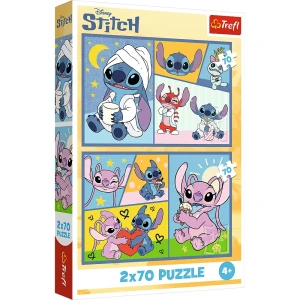 PUZZLE 2X70 LILO & STITCH ZE STITCHEM NIE MA NUDY TREFL 34444