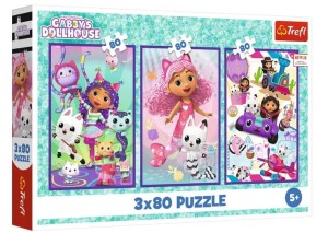 PUZZLE 3X80 KOLOROWE DNI GABBY 34882 TREFL
