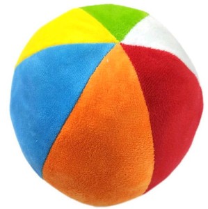 PIŁKA MALUCHA PLUSZOWA MIĘKKA KOLOROWA SENSORYCZNA 12CM