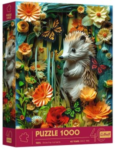PUZZLE Z EFEKTEM 3D 1000 EL. 40-LECIE TREFL JEŻ 40042