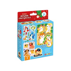 PUZZLE 6 UKŁADANEK 24 ELEMENTY MYSZKA I PRZYJACIELE 179661 CZUCZU