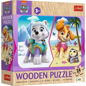 PUZZLE DREWNIANE PSI PATROL 24 ELEMENTY DZIEWCZĘCY PSI PATROL 20266 TREFL