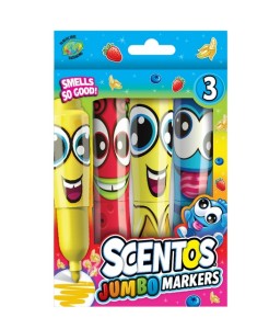 PACHNĄCE MARKERY ŚMIESZNE MINKI 3SZT SCENTOS 10498