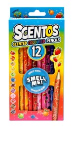 PACHNĄCE KREDKI OŁÓWKOWE SCENTOS 12SZT 40515